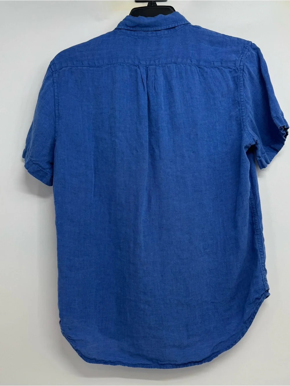 Baird McNutt J Crew Irish Linen Shirt Mens M Classic Fit Blue Lightweight BE546